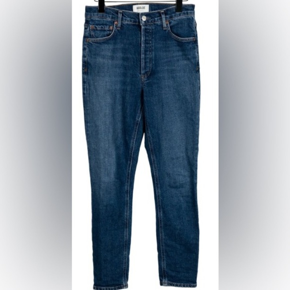 AGOLDE Nico High-Rise Slim Trendy Style Medium Wash 5 pocket Skinny Leg Jeans 26 - Picture 6 of 6